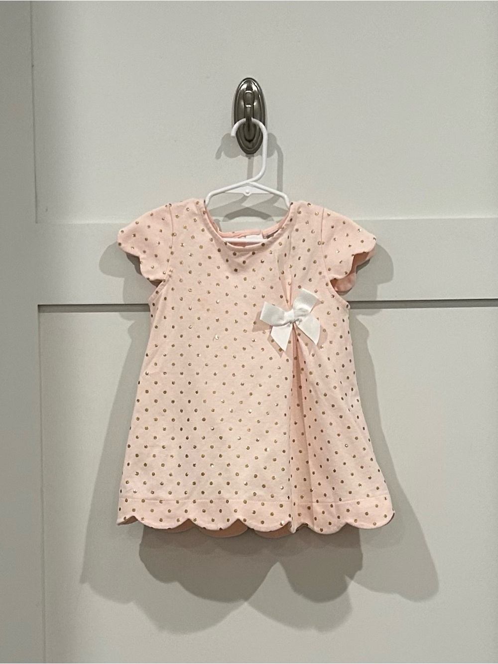 Tahari Metallic Polka Dot Tunic